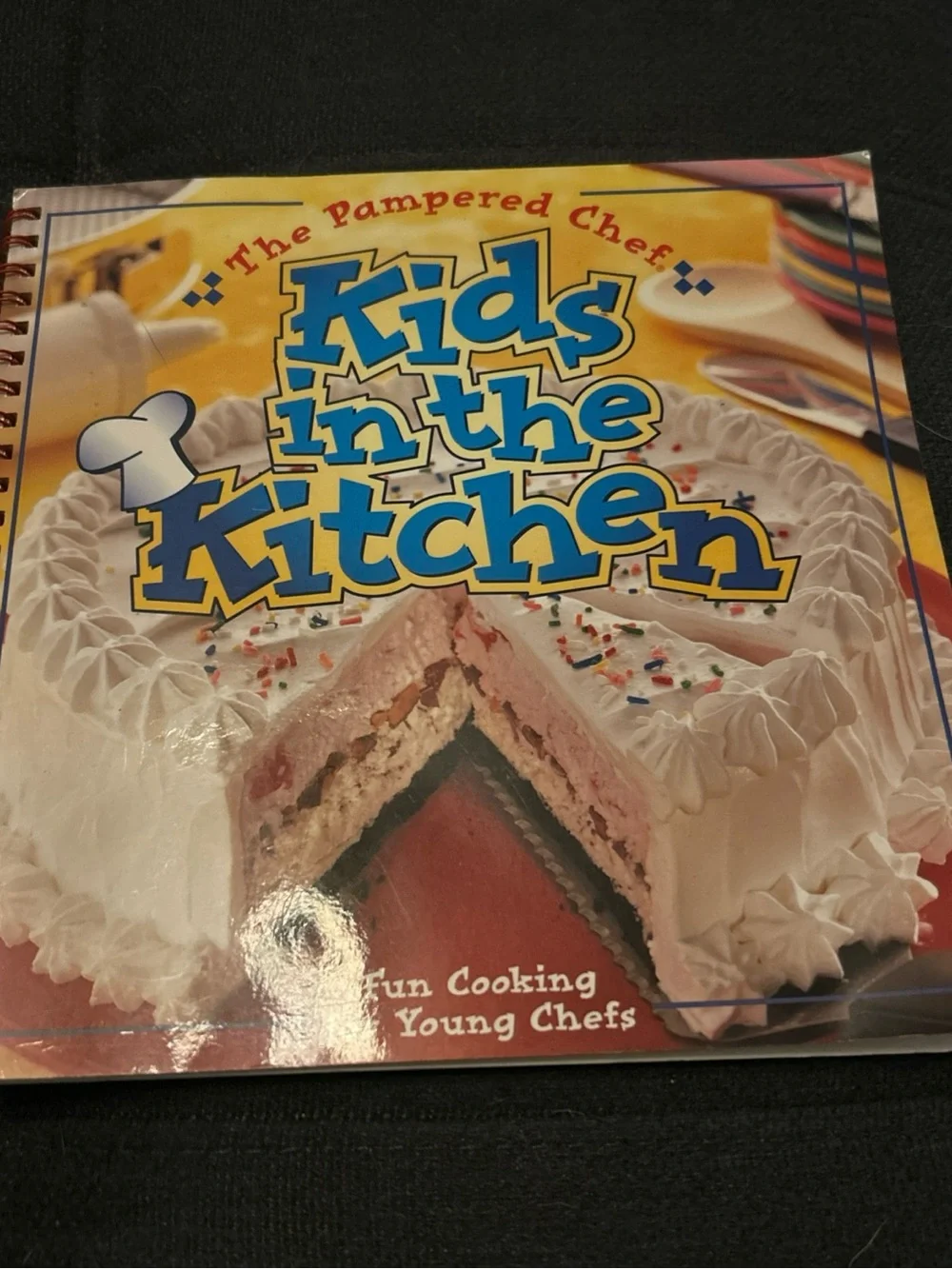 Pampered Chef Spiral Recipe Books Lot of 2. Kids in the kitchen’s and celebrate